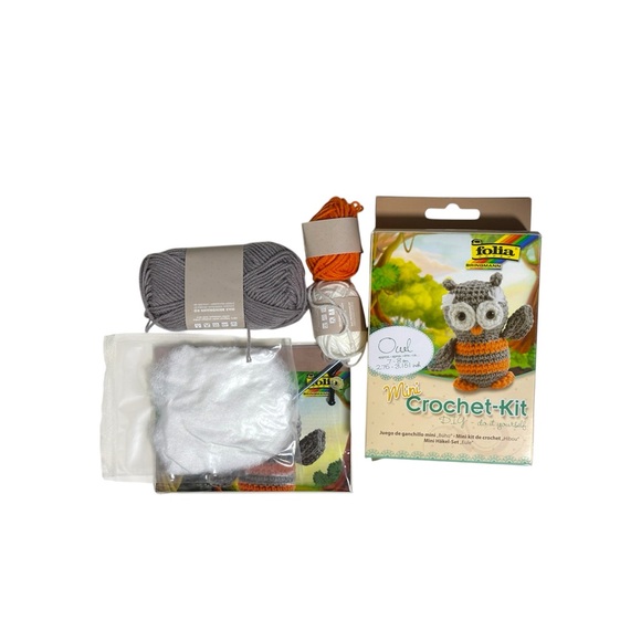 NEW Folia Mini Crochet Set - Owl - Picture 2 of 2